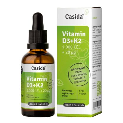 صورة Vitamin D3 + K2 Drops 50 ml Vegan - B2B